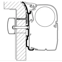 Thule Adapter Bürstner, Länge 5 M