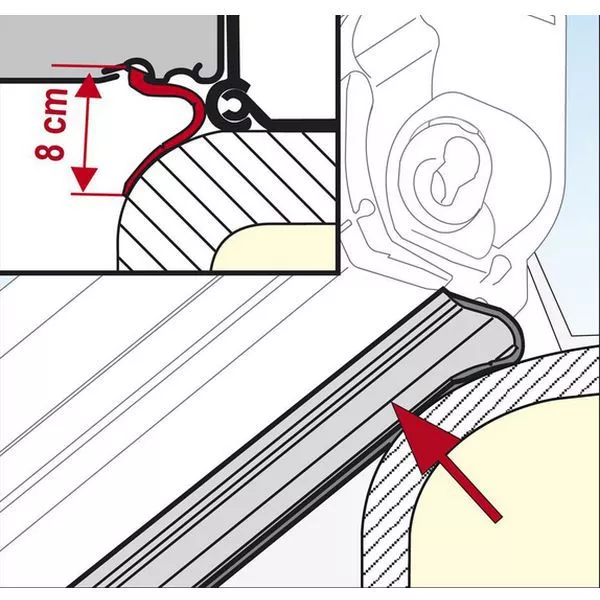 Dichtband Fiamma Rain Guard Lower 1 Dichtband Fiamma Rain Guard Lower