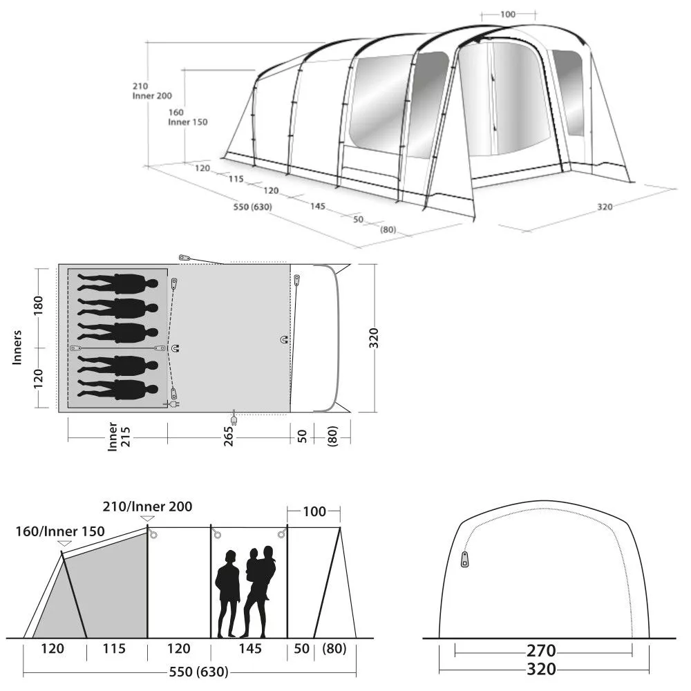 Familienzelt Outwell Greenwood 5 2 Familienzelt Outwell Greenwood 5 – Bild 2