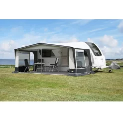 Wohnwagen-Vorzelt DWT Jubilee 40, Tiefe 240 Cm -Geschäft Für Outdoor-Campingbedarf dwt vorzelt jubilee 40 mit heruntergeklappter vorderwand fuer wohnwagen caravan 1000 2 22121