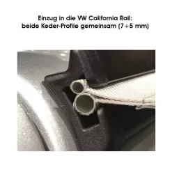 Buszelt-Kederadapter Outwell Befestigung-Adapter-Set Mit Doppelkeder 7-7+5 Mm -Geschäft Für Outdoor-Campingbedarf outwell einzug in die vw california rail beide keder profile gemeinsam 7 5 mm 1000 3 20116