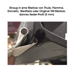 Buszelt-Kederadapter Outwell Befestigung-Adapter-Set Mit Doppelkeder 7-7+5 Mm -Geschäft Für Outdoor-Campingbedarf outwell einzug in eine markise von thule fiamma dometic westfalia oder original vw markise duennes keder profil 5 mm 1000 6 20116