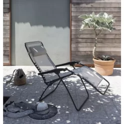 Relaxstuhl Lafuma RSXA Clip, Terre -Geschäft Für Outdoor-Campingbedarf relaxsessel lafuma rsxa clip batyline iso terre relaxstuhl campingstuhl klappbarer grauer liegestuhl 000 2 23927